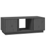 Mesa de centro de madera maciza de pino gris 110x50x40 cm de vidaXL, Mesas de centro - Ref: Foro24-814426, Precio: 82,03 €, D...