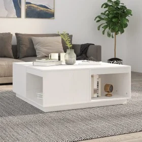Mesa de centro madera maciza de pino blanco 100x101x40,5 cm de vidaXL, Mesas de centro - Ref: Foro24-814520, Precio: 159,41 €...