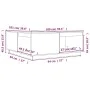 Mesa de centro madera maciza de pino blanco 100x101x40,5 cm de vidaXL, Mesas de centro - Ref: Foro24-814520, Precio: 159,41 €...