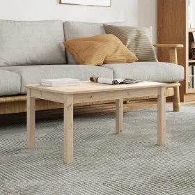 Mesa de centro de madera maciza de pino 80x50x40 cm de vidaXL, Mesas de centro - Ref: Foro24-814279, Precio: 47,02 €, Descuen...