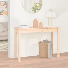 Mesa consola madera maciza de pino 110x40x75 cm de vidaXL, Mesas auxiliares - Ref: Foro24-814239, Precio: 55,38 €, Descuento: %