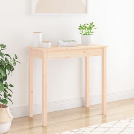 Mesa consola madera maciza de pino 80x40x75 cm de vidaXL, Mesas auxiliares - Ref: Foro24-814244, Precio: 51,52 €, Descuento: %