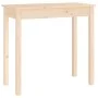 Solid pine wood console table 80x40x75 cm by vidaXL, Side tables - Ref: Foro24-814244, Price: 49,83 €, Discount: %