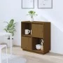 Aparador de madera maciza de pino marrón miel 74x35x80 cm de vidaXL, Aparadores - Ref: Foro24-814352, Precio: 58,78 €, Descue...