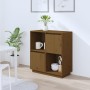 Aparador de madera maciza de pino marrón miel 74x35x80 cm de vidaXL, Aparadores - Ref: Foro24-814352, Precio: 58,78 €, Descue...