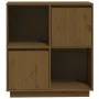 Aparador de madera maciza de pino marrón miel 74x35x80 cm de vidaXL, Aparadores - Ref: Foro24-814352, Precio: 58,78 €, Descue...