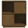 Aparador de madera maciza de pino marrón miel 74x35x80 cm de vidaXL, Aparadores - Ref: Foro24-814352, Precio: 58,78 €, Descue...