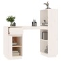 Escritorio de madera maciza de pino blanco 110x53x117 cm de vidaXL, Escritorios - Ref: Foro24-814510, Precio: 189,59 €, Descu...