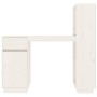 Escritorio de madera maciza de pino blanco 110x53x117 cm de vidaXL, Escritorios - Ref: Foro24-814510, Precio: 189,59 €, Descu...