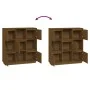 Aparador alto madera maciza de pino marrón miel 110,5x35x117 cm de vidaXL, Aparadores - Ref: Foro24-814372, Precio: 109,37 €,...