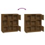 Aparador alto madera maciza de pino marrón miel 110,5x35x117 cm de vidaXL, Aparadores - Ref: Foro24-814372, Precio: 109,37 €,...