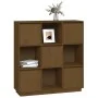 Aparador alto madera maciza de pino marrón miel 110,5x35x117 cm de vidaXL, Aparadores - Ref: Foro24-814372, Precio: 109,37 €,...