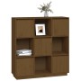 Aparador alto madera maciza de pino marrón miel 110,5x35x117 cm de vidaXL, Aparadores - Ref: Foro24-814372, Precio: 109,37 €,...
