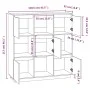 Aparador alto madera maciza de pino marrón miel 110,5x35x117 cm de vidaXL, Aparadores - Ref: Foro24-814372, Precio: 109,37 €,...