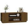 Mueble de TV madera maciza de pino marrón miel 110x35x40,5 cm de vidaXL, Muebles TV - Ref: Foro24-814412, Precio: 66,99 €, De...