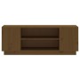 Mueble de TV madera maciza de pino marrón miel 110x35x40,5 cm de vidaXL, Muebles TV - Ref: Foro24-814412, Precio: 66,99 €, De...