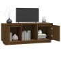 Mueble para TV madera maciza de pino marrón miel 110,5x35x44 cm de vidaXL, Muebles TV - Ref: Foro24-814342, Precio: 60,69 €, ...