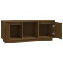 Mueble para TV madera maciza de pino marrón miel 110,5x35x44 cm de vidaXL, Muebles TV - Ref: Foro24-814342, Precio: 60,69 €, ...