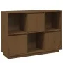 Aparador de madera maciza de pino marrón miel 110,35x35x80 cm de vidaXL, Aparadores - Ref: Foro24-814357, Precio: 88,62 €, De...