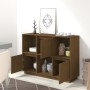 Aparador de madera maciza de pino marrón miel 110,35x35x80 cm de vidaXL, Aparadores - Ref: Foro24-814357, Precio: 89,61 €, De...