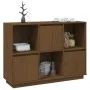 Aparador de madera maciza de pino marrón miel 110,35x35x80 cm de vidaXL, Aparadores - Ref: Foro24-814357, Precio: 88,62 €, De...