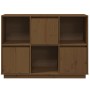 Aparador de madera maciza de pino marrón miel 110,35x35x80 cm de vidaXL, Aparadores - Ref: Foro24-814357, Precio: 89,61 €, De...