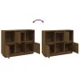 Aparador de madera maciza de pino marrón miel 110,35x35x80 cm de vidaXL, Aparadores - Ref: Foro24-814357, Precio: 88,62 €, De...