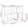 Aparador de madera maciza de pino marrón miel 110,35x35x80 cm de vidaXL, Aparadores - Ref: Foro24-814357, Precio: 88,62 €, De...