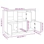 Aparador de madera maciza de pino marrón miel 110,35x35x80 cm de vidaXL, Aparadores - Ref: Foro24-814357, Precio: 89,61 €, De...