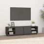 Mueble de TV madera maciza de pino gris 156x40x40 cm de vidaXL, Muebles TV - Ref: Foro24-814456, Precio: 100,03 €, Descuento: %