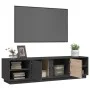 Mueble de TV madera maciza de pino gris 156x40x40 cm de vidaXL, Muebles TV - Ref: Foro24-814456, Precio: 100,03 €, Descuento: %