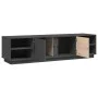 Mueble de TV madera maciza de pino gris 156x40x40 cm de vidaXL, Muebles TV - Ref: Foro24-814456, Precio: 100,03 €, Descuento: %