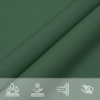 Toldo de vela rectangular tela Oxford verde oscuro 2x5 m en Sombrillas | Comprar online en Foru.es