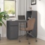 Escritorio de madera maciza de pino gris 110x53x117 cm de vidaXL, Escritorios - Ref: Foro24-814511, Precio: 205,91 €, Descuen...