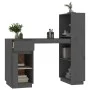 Escritorio de madera maciza de pino gris 110x53x117 cm de vidaXL, Escritorios - Ref: Foro24-814511, Precio: 203,38 €, Descuen...