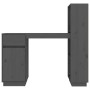 Escritorio de madera maciza de pino gris 110x53x117 cm de vidaXL, Escritorios - Ref: Foro24-814511, Precio: 205,91 €, Descuen...