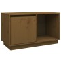 Mueble de TV madera maciza de pino marrón miel 74x35x44 cm de vidaXL, Muebles TV - Ref: Foro24-814337, Precio: 45,99 €, Descu...