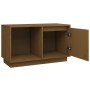 Mueble de TV madera maciza de pino marrón miel 74x35x44 cm de vidaXL, Muebles TV - Ref: Foro24-814337, Precio: 45,99 €, Descu...