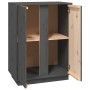 Aparador de madera maciza de pino gris 60x35x80 cm de vidaXL, Aparadores - Ref: Foro24-814491, Precio: 90,76 €, Descuento: %