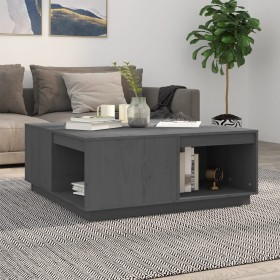 Mesa de centro madera maciza de pino gris 100x101x40,5 cm de vidaXL, Mesas de centro - Ref: Foro24-814521, Precio: 190,09 €, ...