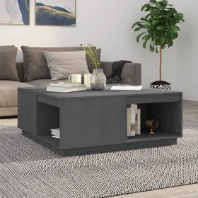 Solid gray pine wood coffee table 100x101x40.5 cm by vidaXL, Coffee table - Ref: Foro24-814521, Price: 187,50 €, Discount: %