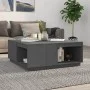 Mesa de centro madera maciza de pino gris 100x101x40,5 cm de vidaXL, Mesas de centro - Ref: Foro24-814521, Precio: 187,50 €, ...