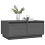 Mesa de centro madera maciza de pino gris 80x50x35 cm de vidaXL, Mesas de centro - Ref: Foro24-814441, Precio: 77,92 €, Descu...