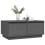 Mesa de centro madera maciza de pino gris 80x50x35 cm de vidaXL, Mesas de centro - Ref: Foro24-814441, Precio: 77,92 €, Descu...
