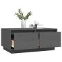 Mesa de centro madera maciza de pino gris 80x50x35 cm de vidaXL, Mesas de centro - Ref: Foro24-814441, Precio: 77,92 €, Descu...