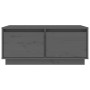 Mesa de centro madera maciza de pino gris 80x50x35 cm de vidaXL, Mesas de centro - Ref: Foro24-814441, Precio: 77,92 €, Descu...