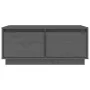 Mesa de centro madera maciza de pino gris 80x50x35 cm de vidaXL, Mesas de centro - Ref: Foro24-814441, Precio: 77,92 €, Descu...