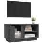 Mueble de TV madera maciza de pino gris 80x35x40,5 cm de vidaXL, Muebles TV - Ref: Foro24-814466, Precio: 63,44 €, Descuento: %