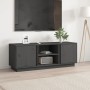 Mueble de TV madera maciza de pino gris 110x35x40,5 cm de vidaXL, Muebles TV - Ref: Foro24-814476, Precio: 66,99 €, Descuento: %