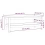Solid pine wood coffee table 110x50x40 cm by vidaXL, Coffee table - Ref: Foro24-814274, Price: 92,76 €, Discount: %